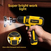 Perceuse électrique sans fil 8V, moteur sans balais, vitesse variable réversible, régulation progressive, batterie lithium rechargeable, mandrin 3/8