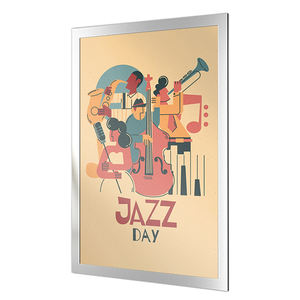 Signalétique en <span class=keywords><strong>ardoise</strong></span> personnalisable en gros, cadre ouvert en aluminium, résistante aux UV, pour les espaces publics intérieurs et les expositions - Product Image 2