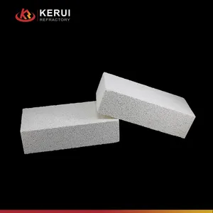 Kerui giá thấp hiệu suất cao mullite cách nhiệt gạch Trọng lượng nhẹ vật liệu chịu Lửa Cách Nhiệt mullite gạch