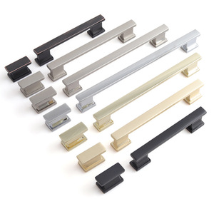 Modern Zinc Alloy Cabinet Door Handle Drawer Pull for Living Room Kitchen Dresser Bedroom Bathroom Furniture Hardware Apartments - Product Image 1