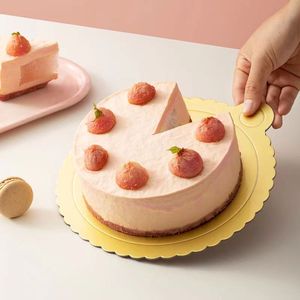 Wholesale Golden Round Shape Cake Cardboard Disposable Paper 10inch Cake Board