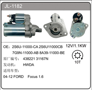 <span class=keywords><strong>Motor</strong></span> de Arranque para <span class=keywords><strong>Ford</strong></span> Focus 1.6L 2011-2018 1.6 Ti-VCT 1.6 EcoBoost C346 C519 5MT 6DCT 6 Velocidades CV6T-11000-AB 8V2111000-AB - Product Image 5