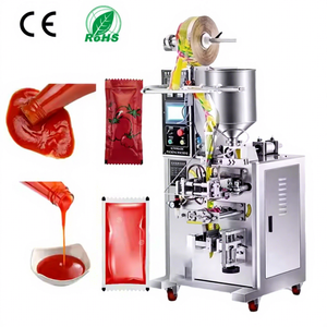 Verticale type 1000 ml verpakkingsmachine voor kookolie, automatische ketchup verpakkingsmachine, PLC-gestuurde saus verzegelings- en verpakkingsmachine - Product Image 1