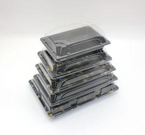 Disposable Plastic Sushi Togo Box with Anti-fog Lid