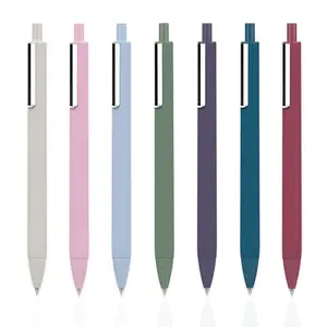도매 0.5mm 중립 리필 펜 학생 맞춤 모란디 푸시 액션 볼펜 문구류의 색상