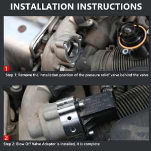 Válvula de alivio de presión del intercooler del turbocompresor, adaptador de válvula de soplado Turbo para 2013 Raptor Ecoboost 2.7L/3.5L 2018- - Product Image 5