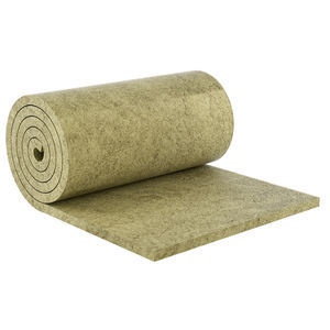 Insulasi Wol Batu Tradisional Gulungan Felt 60kg/<span class=keywords><strong>m</strong></span> (60K) Tidak Mudah Terbakar Kelas Ramah Lingkungan Tahan Korosi Peredam Suara - Product Image 3