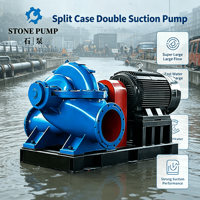 Pompe à corps divisé axial 50Hz 60Hz 55kW 75kW 90kW 110kW 132kW, pompe horizontale à double aspiration pour transfert d'eau longue distance