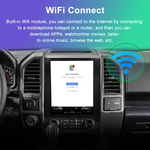 12.1 Inch 2 Din Stereo For Ford F150 2016-2020 Android Auto Car Radio Player Carplay Touch Screen GPS Navigation