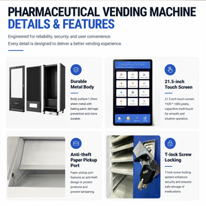 Factory price medicine vending machine 21.5 Inch Touch Screen <b>WIFI</b> Medicine Vending Machine 107 CH Airport medical vending kiosk - Product Image 2