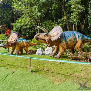Triceratops animatronique grandeur nature <span class=keywords><strong>1</strong></span>:<span class=keywords><strong>1</strong></span>, modèle de dinosaure bionique restauré, étanche et résistant au soleil pour parcs à dinosaures extérieurs, centres commerciaux, aéroports - Product Image 6