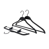 Cintre à pantalon en plastique ABS de style Zara avec clip et crochet pivotant en plastique