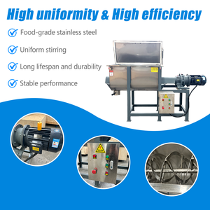 Mesin Pencampur Pita <span class=keywords><strong>Horizontal</strong></span> untuk Bubuk Kering 300L 500L Mesin Pencampur Deterjen 1000L Blender Pencampur Bubuk - Product Image 4