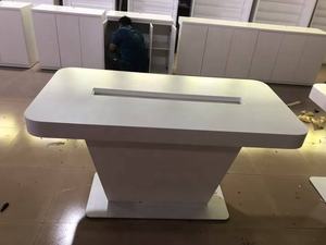 <span class=keywords><strong>IT</strong></span> shop white painting counters custom design matte white mobile phone shop display Samsung style - Product Image 4