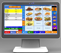 POS táctil plegable compacto para Windows/Android Google GMS restaurante de comida rápida/tienda 40% ahorro de carga caja registradora eficiente