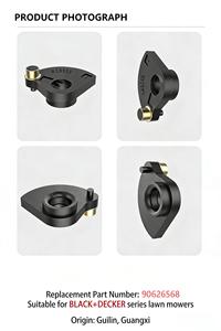 12 pack 90626568 RS9062 Lawn Mower Parts <b>Trimmer</b> Lever Assembly Replacement 23.6x8.3mm For <b>Black</b> Decker LSTE520 LSTE523 LSTE525 - Product Image 3