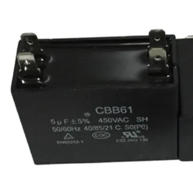 Manufacture price insert and wire type cbb61 run motor AC motor running capacitor
