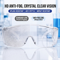 Gafas de Seguridad Antivaho, Transparentes, con Ventilación, para Trabajo de Laboratorio, Industria, Bricolaje y Ferretería