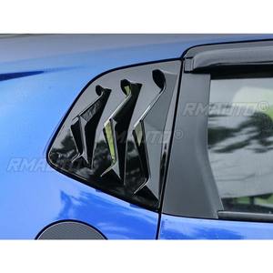 Para Honda Fit 2014-2019: Kit de embellecedores de ventana trasera triangular tipo aleta de tiburón, cubierta de embellecedor de ventana de ventilación lateral trasera, pieza de modificación. - Product Image 6