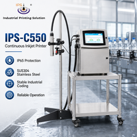 Machine de codage à jet d'encre continu IPS-C550 pour l'impression de codes de date avec écran tactile de 10,1 pouces et design industriel IP65