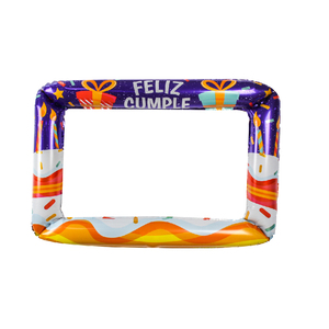 Conception spéciale Cadre photo Feliz Cumpleanos joyeux anniversaire ballons en aluminium thème Pinata - Product Image 4