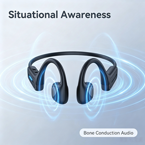 หูฟังแบบเปิดหูสำหรับเล่นกีฬา Bone Conduction BT6.0 พร้อมไฟ LED กันน้ำ IPX5 ชาร์จแบบ Type-C ปลอดภัย - Product Image 4