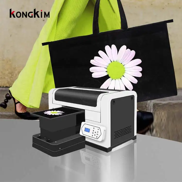 Stampante A3 DTG per t-shirt KONGKIM double i3200 heads DTG printer machine