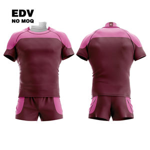 Venta caliente bordado Rugby Jersey Mujer Deportes Rugby Jersey Transpirable Personalización Rugby Jersey - Product Image 1