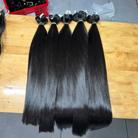 Vente en gros de mèches de cheveux indiens vierges bruts non traités, à cuticules alignées, lisses, extensions de cheveux humains, fournisseur