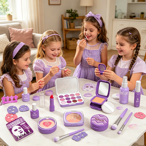 HT 598110 Girl Simulation <strong>Makeup</strong> Toy Pretend Play <strong>Makeup</strong> Dressing <strong>Set</strong> Toy Plastic Beauty <strong>Princess</strong> Pretend Role Play Dress-up Toy - Product Image 6