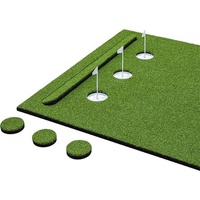 Dispositif d'entraînement de golf à six trous portable intérieur personnalisé en gros Caractéristiques de simulation artificielle Impression de logo personnalisé