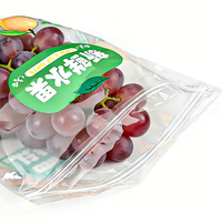 China op maat gemaakte ziplock zakken voor voedselverpakkingen, op maat bedrukte ziplock zakken verpakkingen voor groenten, fruit, druiven, plastic zakken