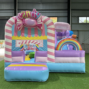 Combo de toboggan gonflable Girl Candy Bounce House Hpfburg <span class=keywords><strong>Chateau</strong></span> Gonflable Jumping Castle <span class=keywords><strong>Achat</strong></span> - Product Image 2