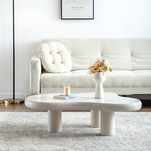 Thiết kế phòng khách hiện đại sang trọng bằng gỗ Bắc Âu phong cách tối giản căn hộ kem trắng hình đám mây - Product Image 5