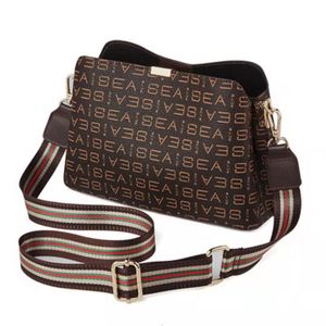 Sangle de sac à main en coton à bordure en cuir PU amovible en nylon imprimé léopard pour les sangles de sac de marque de luxe - Product Image 3