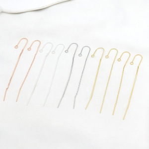 ต่างหูรูปตัวยู ชุบทอง 14K 18K ทองแดง สำหรับทำเครื่องประดับ DIY รุ่น A59 - Product Image 2