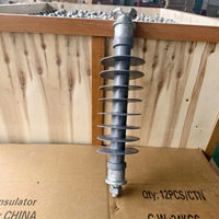 Isolateur de type broche 11kV 22kV 33kV 66kV 110kV 220kV 330kV en caoutchouc silicone polymère composite avec broche galvanisée, conception personnalisée