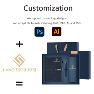 Set de Regalo Corporativo Premium: Diario de Cuero Personalizado al por Mayor y Vaso de Acero Inoxidable - Product Image 4