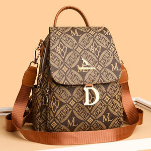 <span class=keywords><strong>Zaino</strong></span> Stampato Retrò da <span class=keywords><strong>Donna</strong></span>, Borsa da Viaggio Semplice di Tendenza e Grande Capacità, <span class=keywords><strong>Zaino</strong></span> <span class=keywords><strong>Casual</strong></span> da <span class=keywords><strong>Donna</strong></span> Multifunzionale a Doppio Uso - Product Image 2