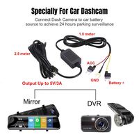 Dash Cam Cable Car Camera Hardwire Kit Buck Line 24 Hour Parking Monitoring Charging Cable Charger For DashCam Dash Camera DVR