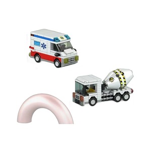 [Free Shipping] Animals Nature 40-Piece Cartoon Car Assembly Fire Truck Educational <strong>Toy</strong> for Boys Made [Place Origin] Material - Product Image 5