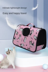 Mochila de Lujo Oxford de Gran Capacidad para Mascotas, Bolsa de Transporte para Gatos, Correa de Hombro Cruzada, Plegable, Transpirable, para Salidas con Animales Pequeños - Product Image 6