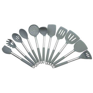 Ustensiles de cuisine en Silicone, accessoires de cuisine, ensemble de casseroles en acier inoxydable, ensembles d'ustensiles de cuisine antiadhésifs, 12 pièces - Product Image 2