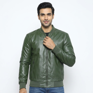 Finer Threads Precio con Descuento Chaqueta de Cuero Genuino para Hombre, Diseño de Logotipo Personalizado, 320g, Estilo Motero, Otoño, Vintage, Moda Urbana - Product Image 1