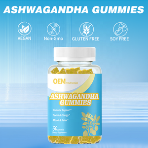 Gomitas de Ashwagandha de Marca Privada OEM de Fábrica para Apoyo Inmunológico y Salud Cerebral en Adultos, Ayuda Natural para Dormir y Relajarse - Product Image 4