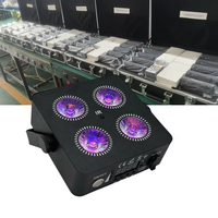 10 pièces avec étui de transport LED plat Par peut 4X18w 6 In1 Rgbwa + uv sans fil Dmx Led Uplight alimenté par batterie Led scène lavage Dj lumières
