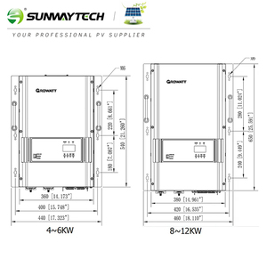 Growatt SPF 4000-12000T DVM 6KW 4KW ออฟกริด10KW 8KW 12KW คลื่นไซน์บริสุทธิ์สำหรับบ้าน SPF 4000-12000T DVM อินเวอร์เตอร์พลังงานแสงอาทิตย์ - Product Image 4