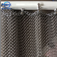 Rideau en maille métallique de luxe en acier inoxydable et aluminium pour la décoration de vitrine de bijouterie