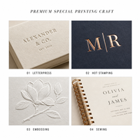 Enveloppe à fenêtre gaufrée multicolore en papier spécial, pochette de luxe pour carte d'invitation personnalisée