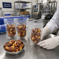 Friandise pour chien OEM ODM : Bouchée de viande et de fruits séchés à basse température, enveloppée de canard, hypoallergénique, riche en protéines, sans céréales